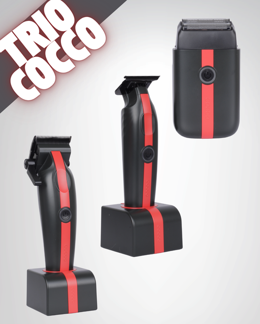 TRIO COCCO RED/ CLIPPER/TRIMMER/SHAVER