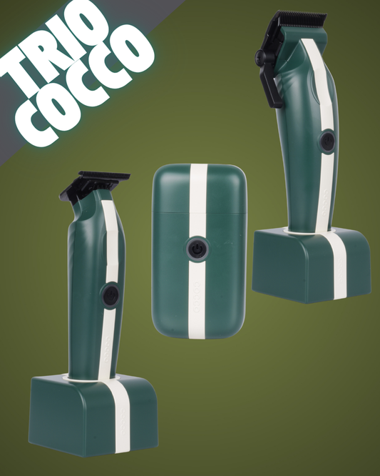 TRIO COCCO VERDE/ CLIPPER/TRIMMER/SHAVER