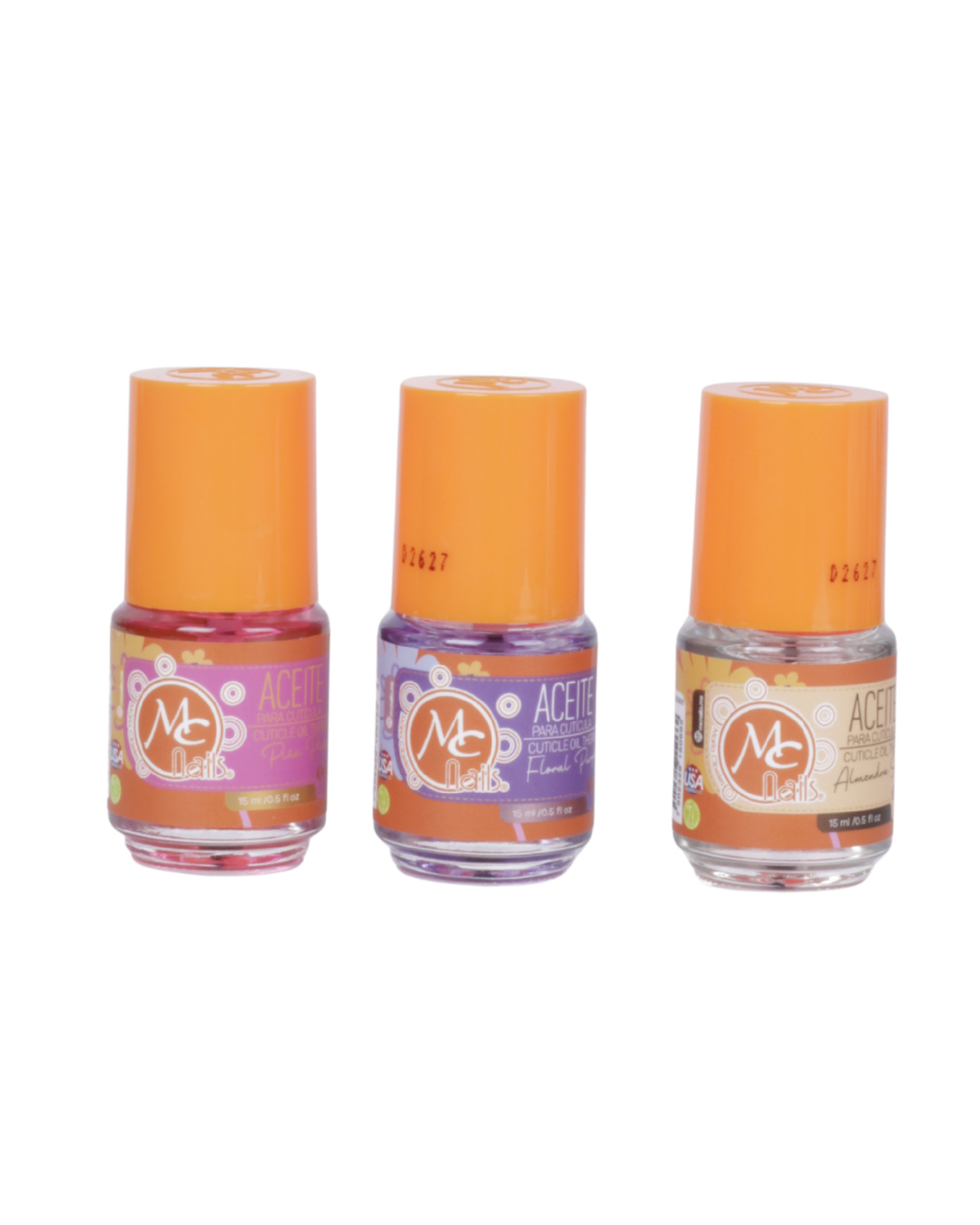 SET DE 3 ACEITE CUTICULA SURTIDO MC