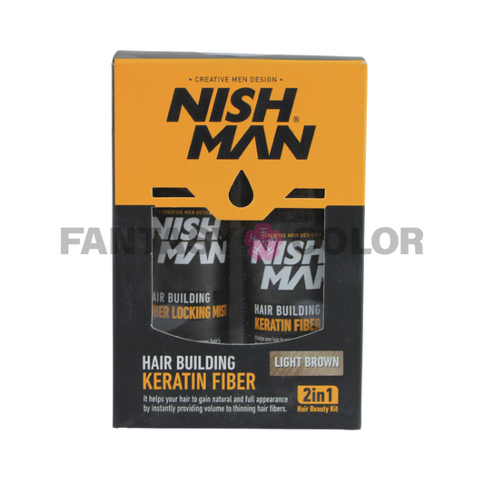 FIBRA+ FIJADOR CON KERATINA - 3 TONOS NISHMAN