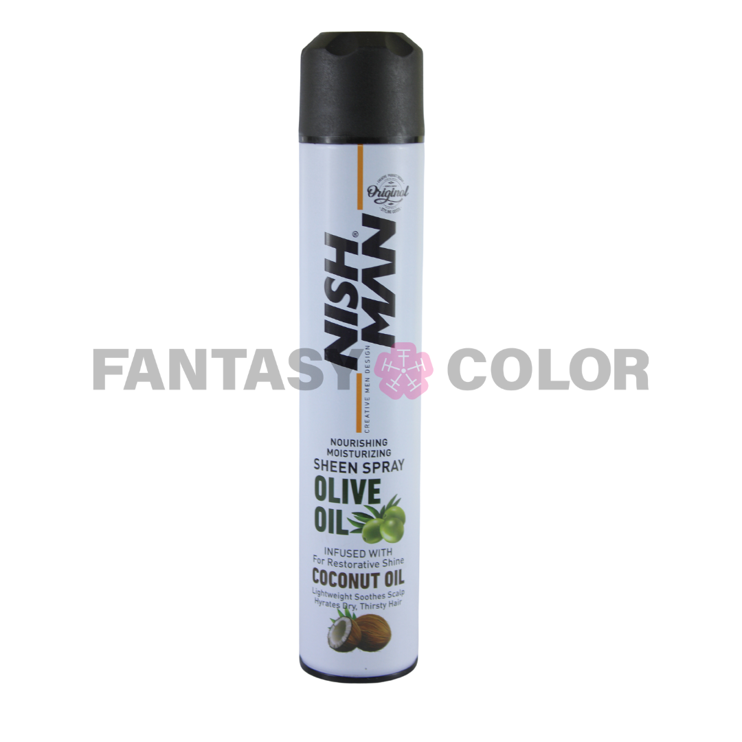 NishMan Coconut+Olive Oil – Laca para dar brillo 400 ml NISHMAN