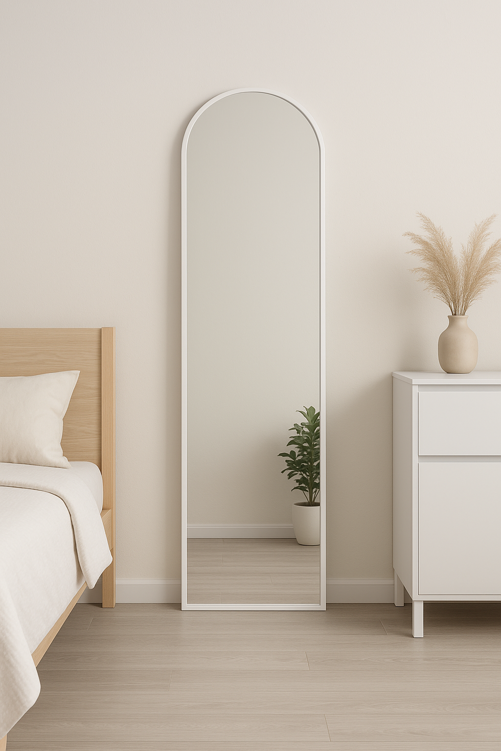 ESPEJO CUERPO COMPLETO NEGRO/BLANCO KM003 42X152 CM