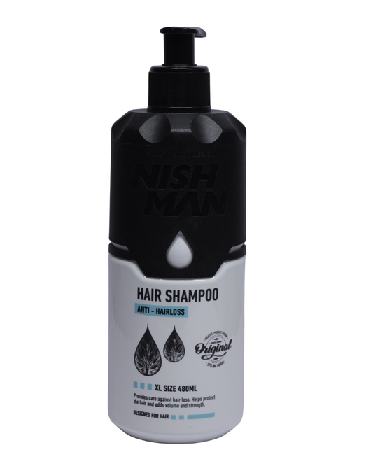 HAIR SHAMPOO/ANTICAIDA/ANTICASPA/AJO 480 ML NISHMAN