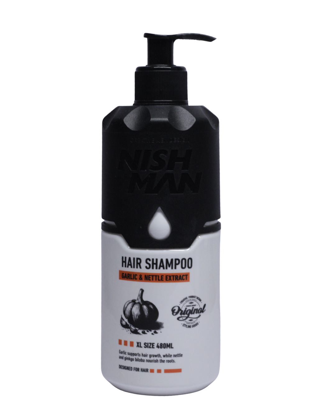 HAIR SHAMPOO/ANTICAIDA/ANTICASPA/AJO 480 ML NISHMAN