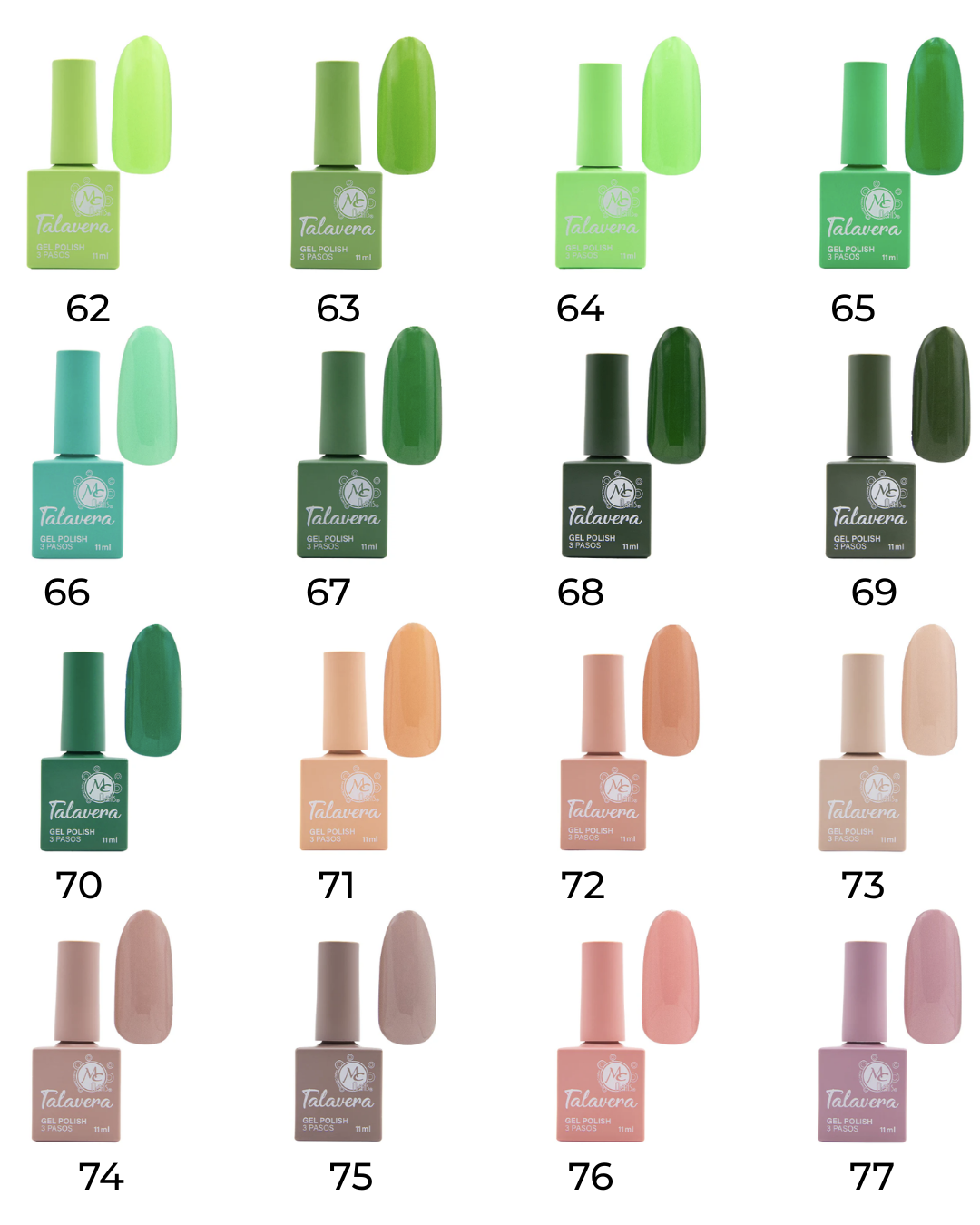 GEL TALAVERA 11 ML MC NAILS - VARIOS TONOS