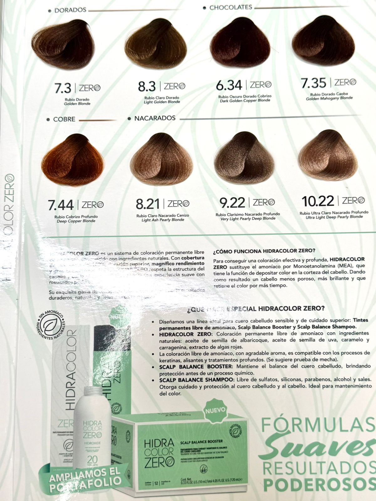 TINTE HIDRA ZERO + 10 TONOS