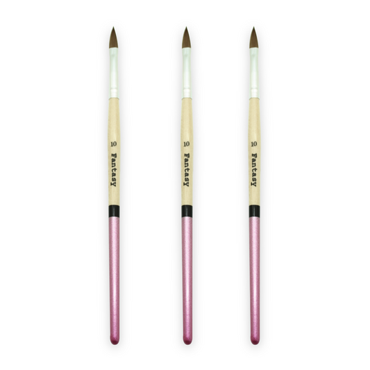 SET DE 3 PINCELES MADERA ROSA FANTASY #10