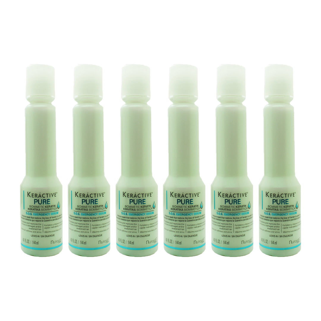 SET DE 6 KERACTIVE PURE 144 ML NUTRAPEL