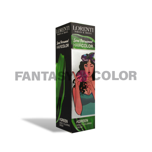TINTE SEMIPERMANENTE EN CREMA LORENTI 250 ML VERDE