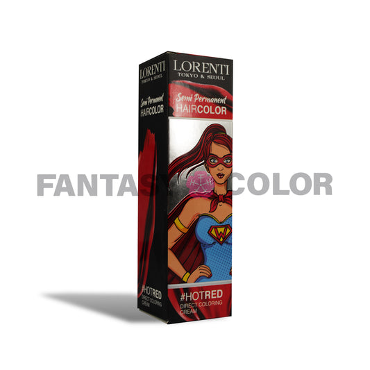 TINTE SEMIPERMANENTE EN CREMA LORENTI 250 ML ROJO