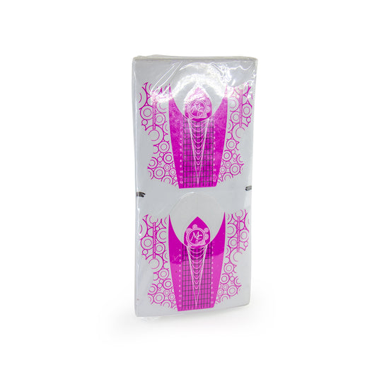 FORMAS ROSA MC NAILS PAQUETE 100 PZ