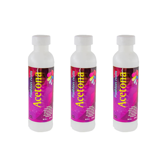 SET DE 3 ACETONAS PURA 125 ML