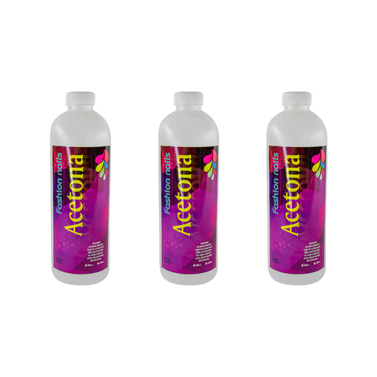 SET DE 3 ACETONAS PURA 500 ML