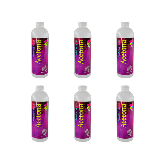 SET DE 6 ACETONAS PURA 500 ML